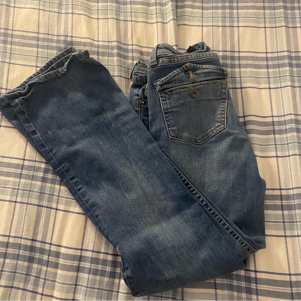 H&M Blue Low Rise Flare Jeans